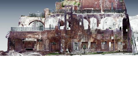 Animation of insula laser scan results