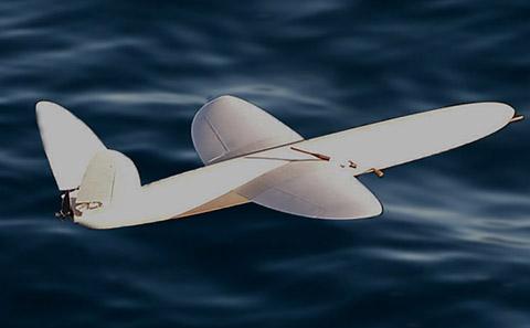 Drone over sea