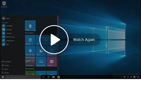 The start menu