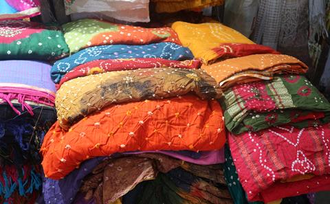 Saris in India
