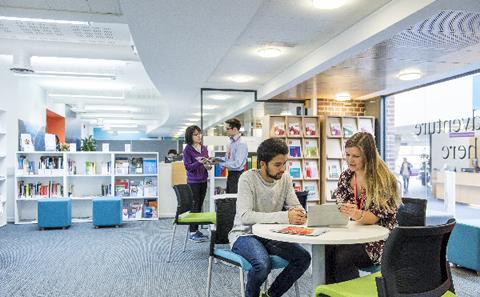 Students on campus