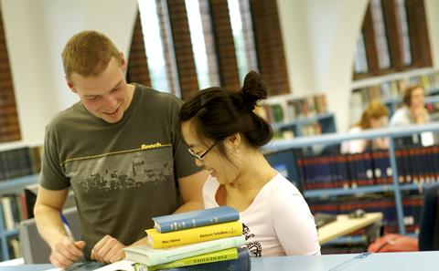 Image of students chatting