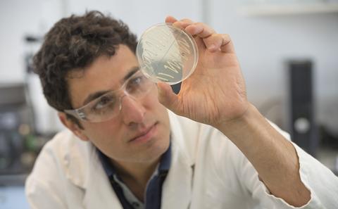 Researcher in the lab
