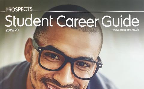 The front cover of the Prospects Student Career Guide