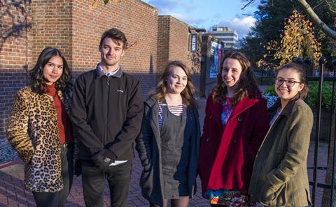 Students on campus