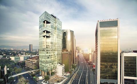 A city skyline