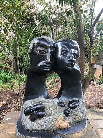 Sculpture at the Kirstenbosch National Botanical Garden, Cape Town SA