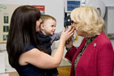HRH The Duchess of Cornwall meets Verity Hall with Rowen Hall