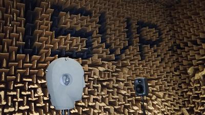 Measuring a HRTF in our large Anechoic Chamber