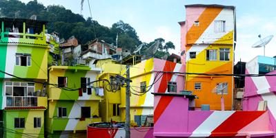 Colourful favelas symbolise the breadth of sustainability issues