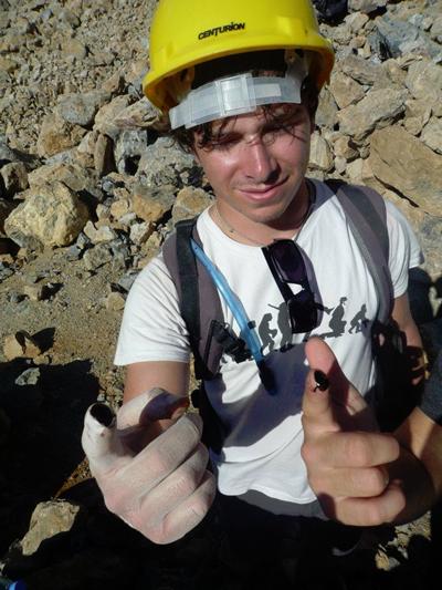 Joe Durrant, third year geology student