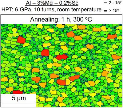 The microstructure of AlMgSc alloy 