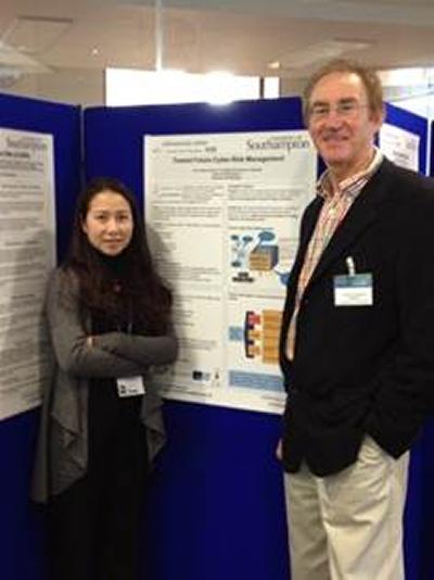 A poster presentation outlining cyber security strategies