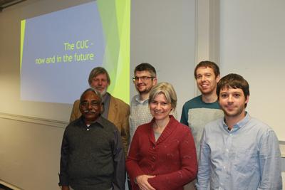 Pictured: back row Prof. Charles Banks, Dr Mark Chapman, Dr Simon Willcock. Front row Dr Nazmul Haq, Dr Kate Schreckenberg, Dr Jake Snaddon