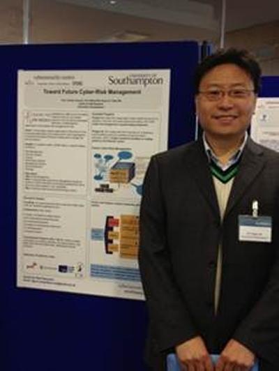 A poster presentation outlining cyber security strategies