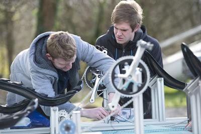 Ship Science students designed and built the pedalo