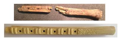 The recreated Anglo Saxon instrument