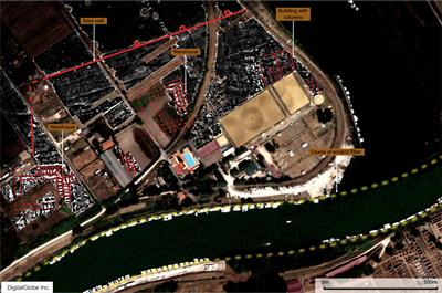 Aerial image of the site - courtesy of DigitalGlobe Inc.