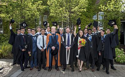 Group of graduates and academics