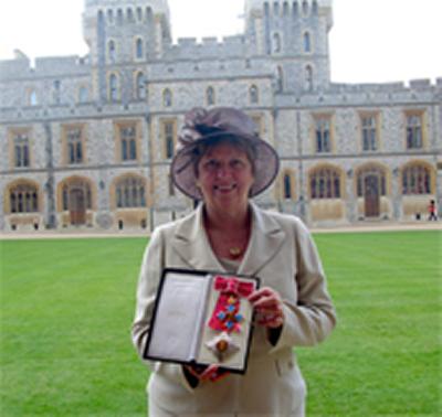 Received her honour from Her Majesty The Queen at Windsor Castle