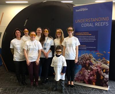 Coral Lab team and helpers at Science and Engineering Festival 2017