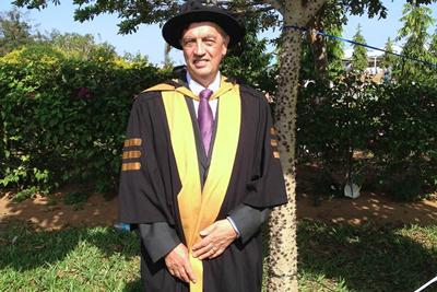 receiving an LLD Honoris Causa