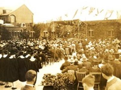 The new campus offering on-site accommodation was originally opened in 1914, but was then offered to the war office as a hospital site at the onset of war