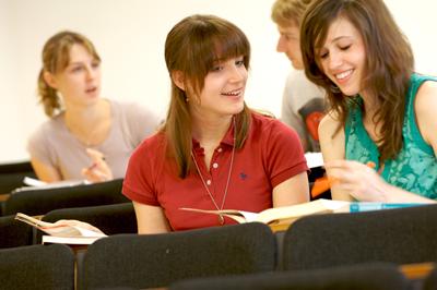 Students talking