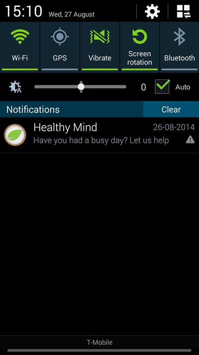 Healthy Mind offers quick and easy tools to help relieve stress