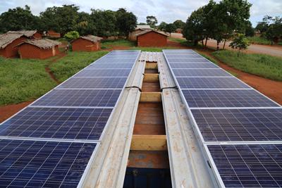 PV-battery container based energy centre, Bambouti, Cameroon’