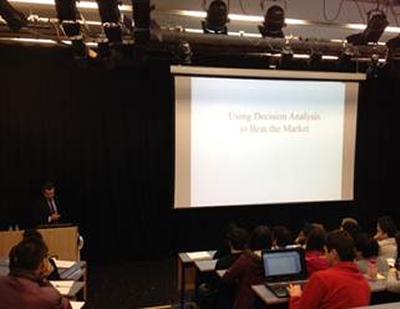 Bill Benter's seminar was attended by over 150 staff, students and alumni