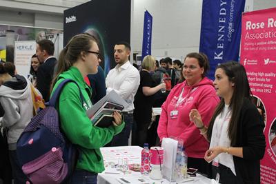 Students at the Careers Fair