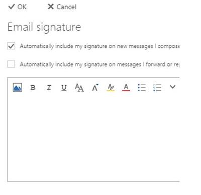Email signature 
