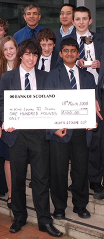 The King Edward VI team beat off stiff competition from seventeen schools from across the South.