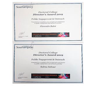 Award certificates