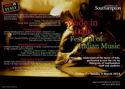 Click for more details of all events in the festival