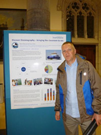 Gary with our poster