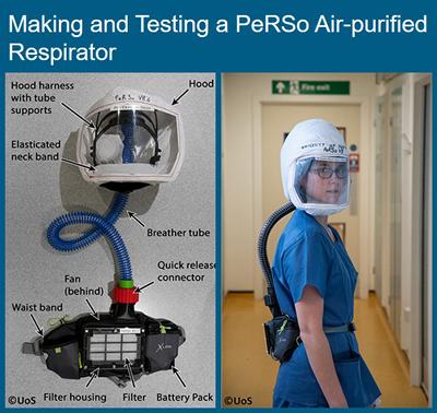 Link to how to document: Making and Testing a PeRSo Air-purified Respirator