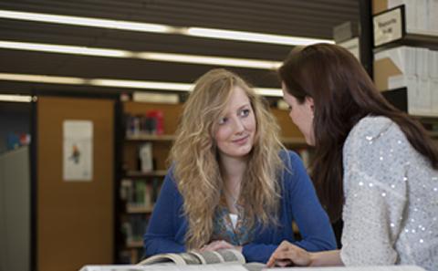 Students around a table