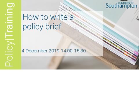 How to write a policy brief