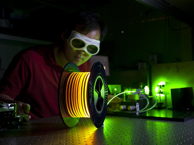 A researcher at work