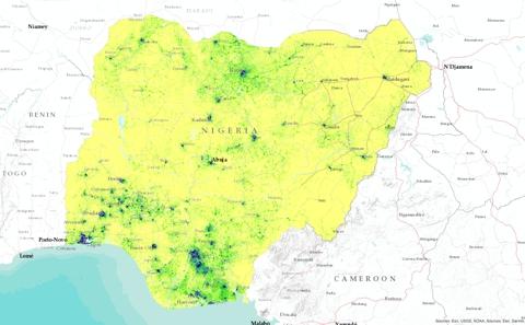 Population density - Nigeria