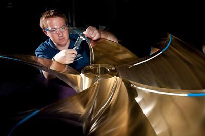 Image of a student working