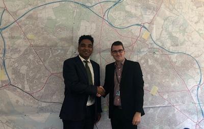 Dr Brito and Christopher Hammond