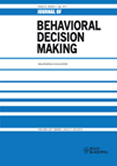 Journal of Behavioral Making cover
