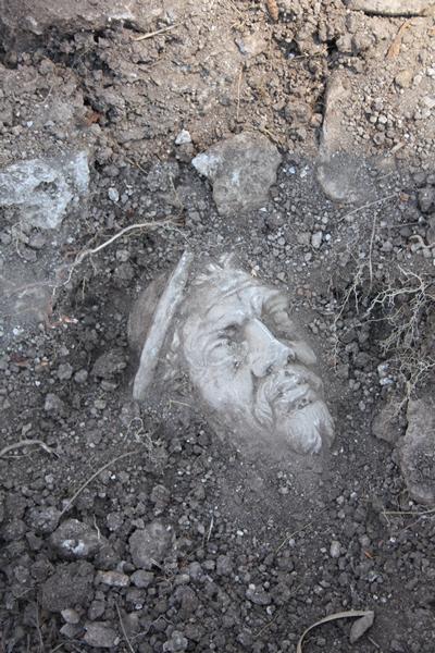 Portus marble head