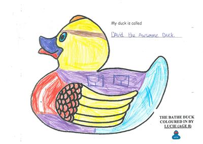 BATHE duck colouring by Lucie