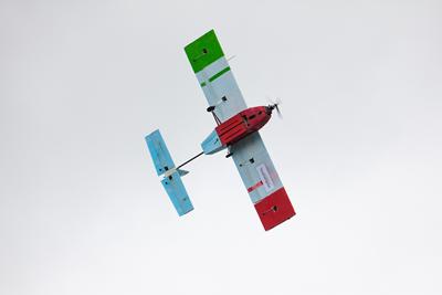 The winning UAV in flight