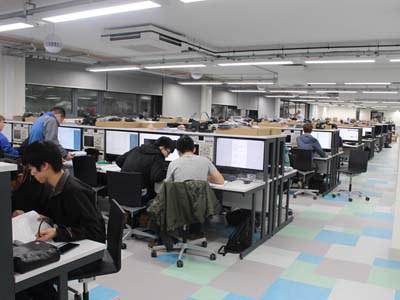 students in lab