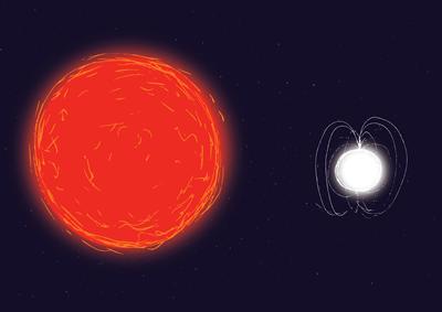 Illustration of a red giant